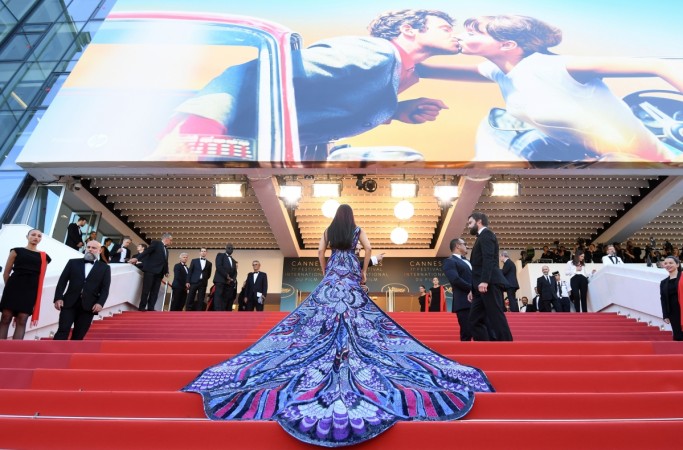 Indian actress and model Aishwarya Rai Bachchan arrives on May 12, 2018 for the screening of the film 'Girls of the Sun (Les Filles du Soleil)' at the 71st edition of the Cannes Film Festival in Cannes, southern France Aishwarya Rai Bachchan at Cannes 2018