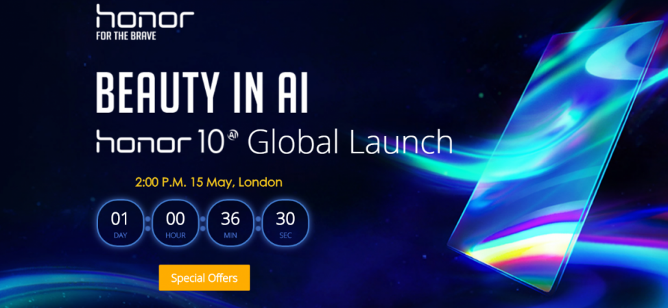 Honor 10 will make its global debut in London on May 15. Honor 10, global, launch, live stream