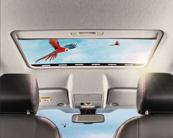 The coolest additions in the Ford EcoSport S is the sunroof Ford EcoSport S