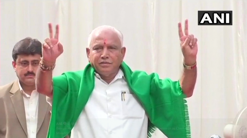 Yeddyurappa takes oath as CM of Karnataka Yeddyurappa takes oath as CM of Karnataka