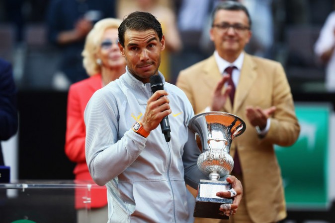 Rafael Nadal defeated Alexander Zverev in three sets on May 20. Rafael Nadal