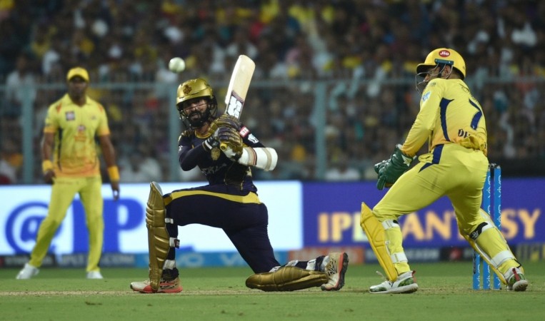 File photo of KKR captain Dinesh Karthik. Chennai Super Kings vs Kolkata Knight Riders