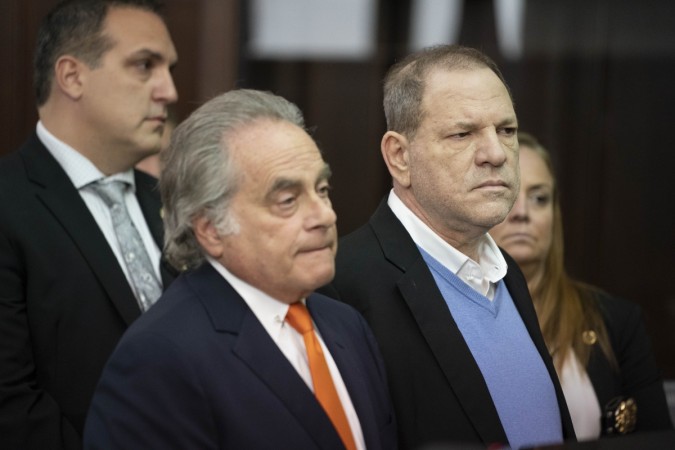 Harvey Weinstein along with his attorney Benjamin Brafman (L) appears at his arraignment in Manhattan Criminal Court on Friday, May 25, 2018 Harvey Weinstein and his attorney Benjamin Brafman