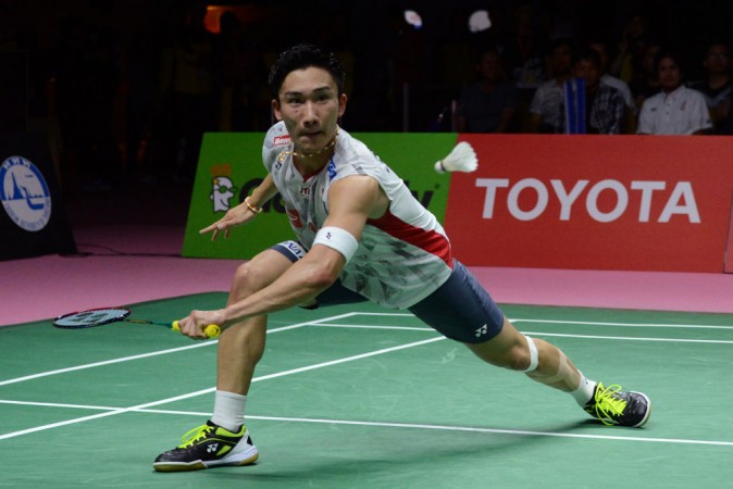 Kento Momota will look to rebound after an early ouster in Indonesia Kento Momota