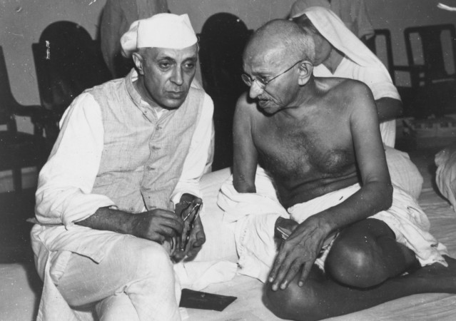 Mahatma Gandhi and Jawaharlal Nehru. gandhi