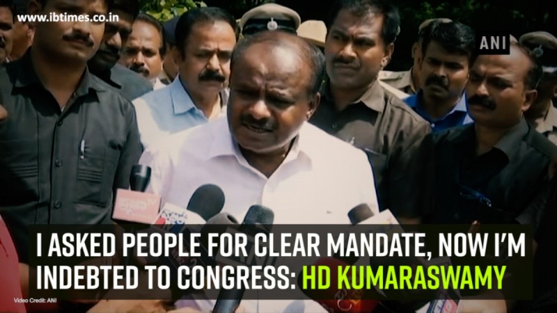 Kumaraswamy said he would resign if he is unable to solve the farm loan waiver issue. I asked people for clear mandate, now I'm indebted to Congress: HD Kumaraswamy