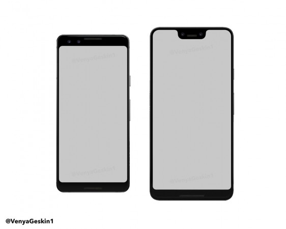 Google Pixel 3, Pixel 3 XL render Google Pixel 3, Pixel 3 XL render