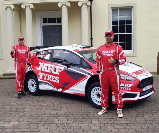 Gaurav Gill and co-driver Glenn Macneall with MRF Tyres M-Sport Fiesta R5 MRF Tyres M-Sport Fiesta R5
