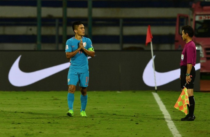File photo of Indian football team captain Sunil Chhetri. Sunil Chhetri