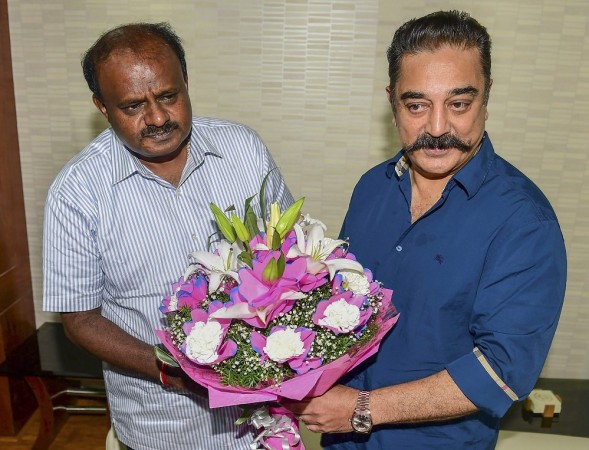 Kamal Haasan meets Kumaraswamy, sees 'hope' in Cauvery issue