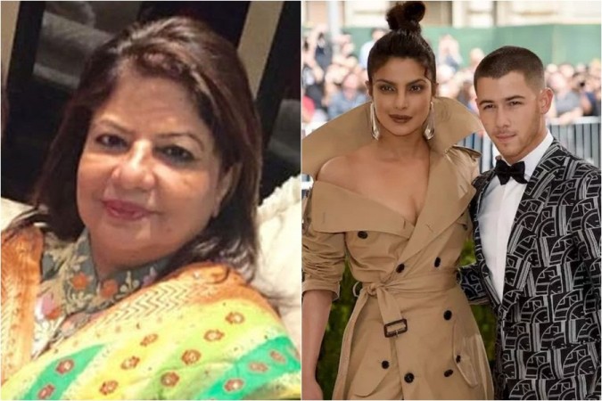 Madhu Chopra, Priyanka Chopra, Nick Jonas Madhu Chopra, Priyanka Chopra, Nick Jonas