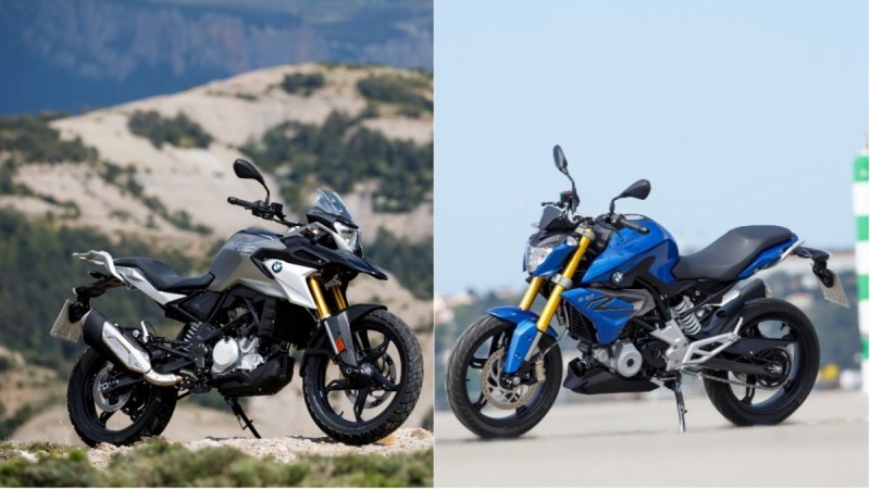 BMW G 310 GS(left), G 310 R(right) BMW G 310 R, G 310 GS