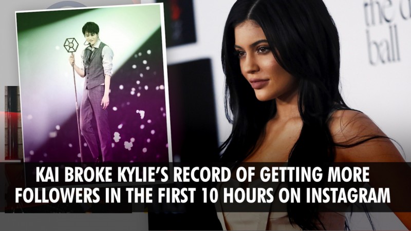 EXO's Kai joins Instagram, breaks Kylie Jenner's record