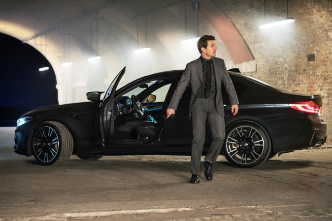 Tom Cruise with BMW M5 in the movie Mission: Impossible – Fallout Tom Cruise with BMW M5