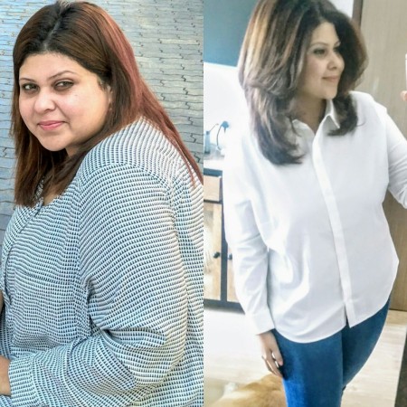 Food Therapist Dr. Ria Banerjee Ankola before and after shedding pounds Dr. Ria Banerjee Ankola