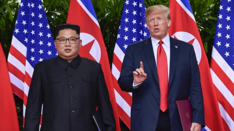 Donald Trump Asks Reporters To Him And Kim Jong Un Look Handsome And Thin