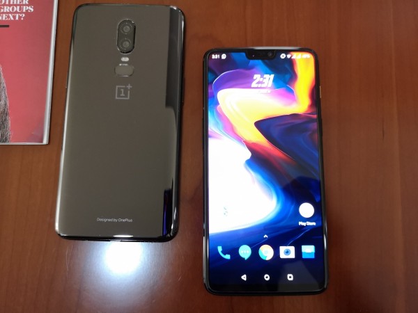 OnePlus 6 design and display shown in this image OnePlus 6 Review