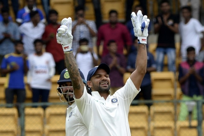 Shikhar Dhawan slammed a century before Lunch on Day 1 in Bengaluru. Shikhar Dhawan