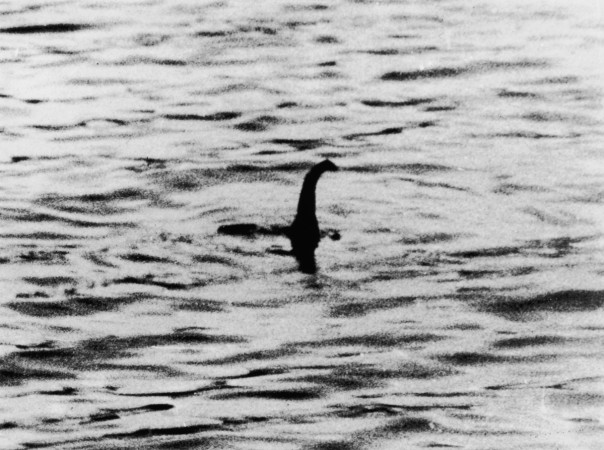 A view of the Loch Ness Monster, near Inverness, Scotland, April 19, 1934. The photograph, one of two pictures known as the 'surgeon's photographs,' was allegedly taken by Colonel Robert Kenneth Wilson, though it was later exposed as a hoax by one of the participants, Chris Spurling, who, on his deathbed, revealed that the pictures were staged by himself, Marmaduke and Ian Wetherell, and Wilson. Loch Ness
