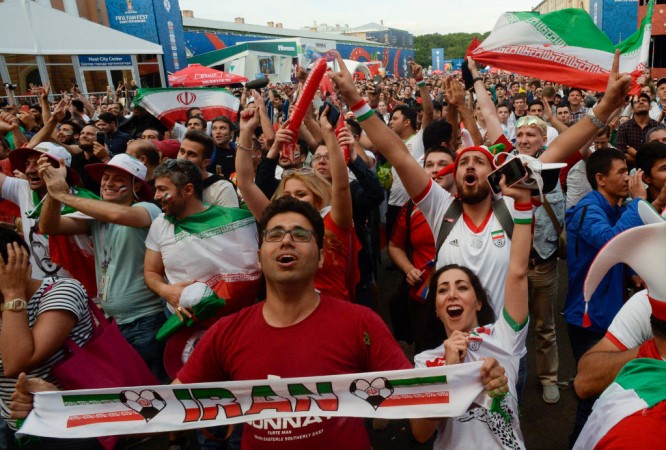 Iran football fans flooded the streets of St. Petersburg for their national team's tournament opener on June 15. Iran football fans