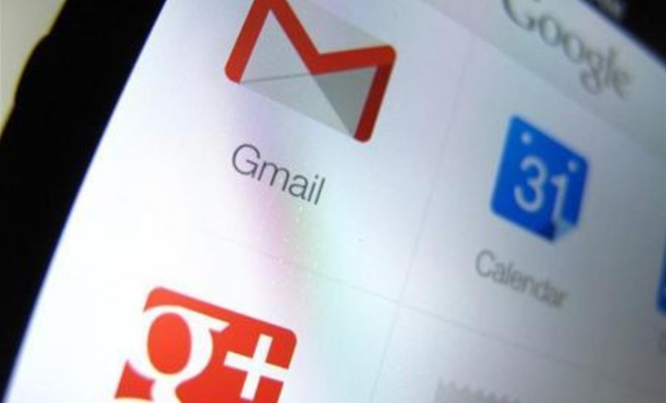 Google apps are shown on an Apple iphone 5 in this photo illustration in Encinitas, California, April 16, 2013. Gmail for Android