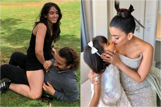Aamir Khan with daughter Ira, Aishwarya Rai Bachchan with daughter Aaradhya Aamir Khan with daughter Ira, Aishwarya Rai Bachchan with daughter Aaradhya
