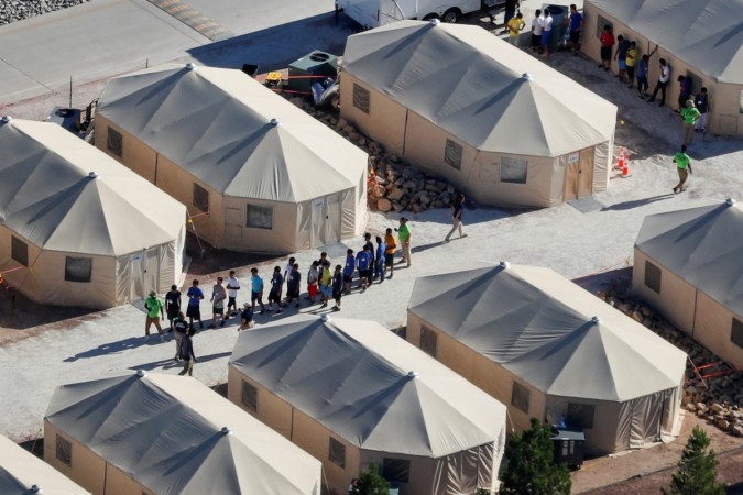 A tent encampment under the new US immigration crackdown