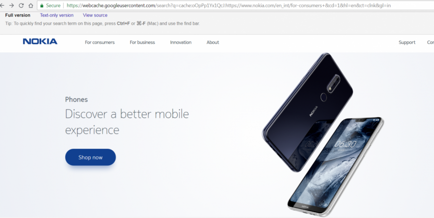 HMD Global Oy's Nokia X6 appears on the company's official international product portfolio website. HMD Global Oy, Nokia X6, global launch