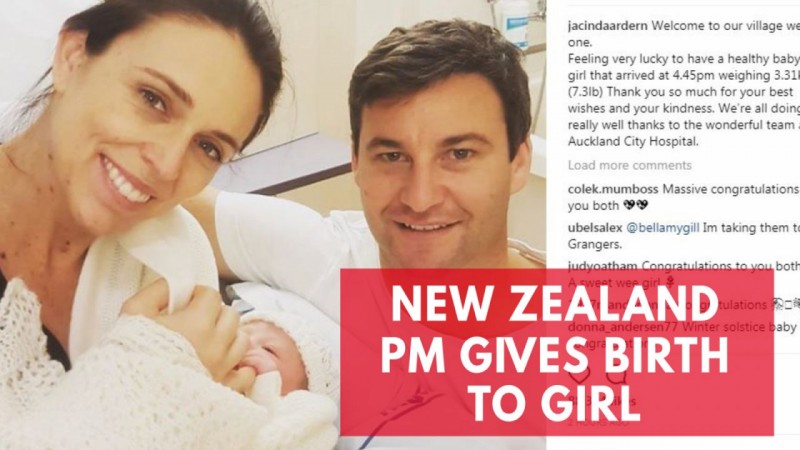 New Zealand Prime Minister Jacinda Ardern Gives Birth To Girl