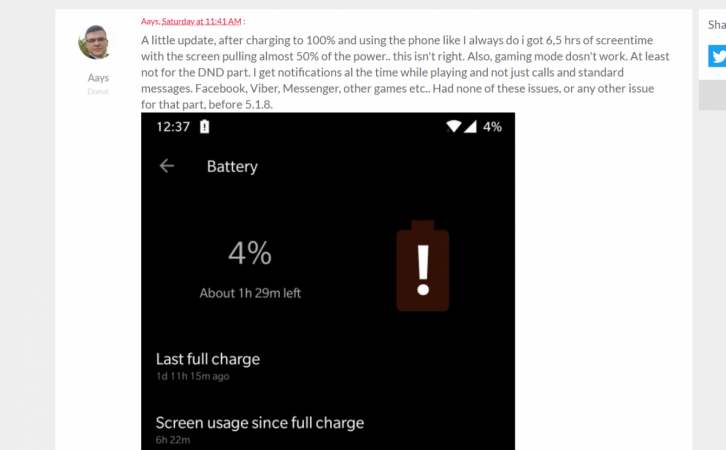 OnePlus 6 battery draining faster than ever. OnePlus 6, battery draining, OxygenOS 5.1.8, update