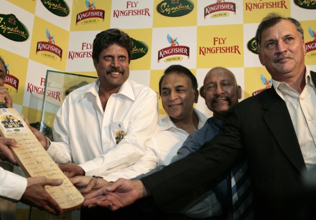 File photo of 1983 World Cup winners Kapil Dev, Sunil Gavaskar, Syed Kirmani and Roger Binny (R). Cricket World Cup 1983