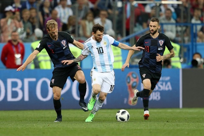 Lionel Messi. Lionel Messi Argentina Croatia Strinic Brozovic