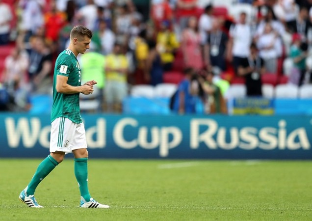 Toni Kroos reacts after Germany are knocked out of the Fifa World Cup 2018 Toni Kroos Germany South Korea