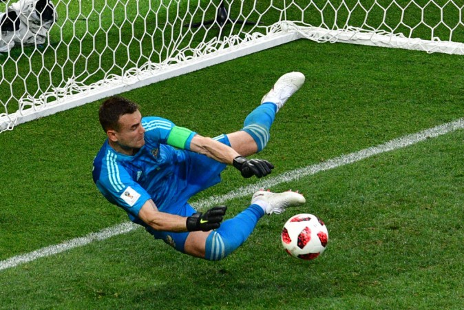 Igor Akinfeev emerged the hero for hosts Russia on July 1. Igor Akinfeev