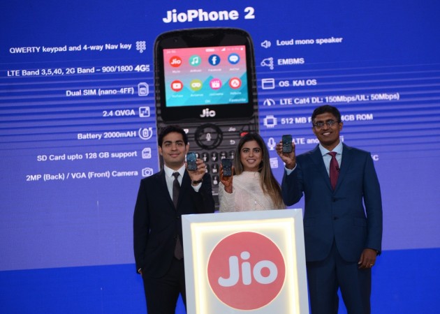 JioPhone 2 costs Rs 2,999 JioPhone 2 launched at Rs 2,999