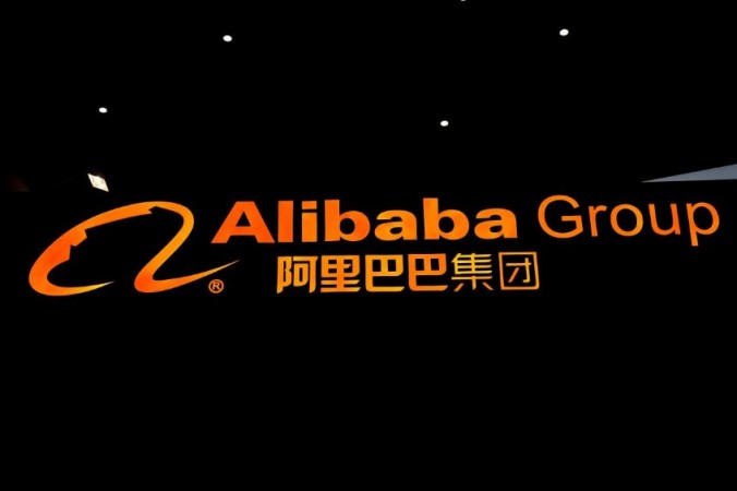 A sign of Alibaba Group is seen during the fourth World Internet Conference in Wuzhen, Zhejiang province, China, December 3, 2017. Alibaba's AI tool can write thousands of ad copies per second