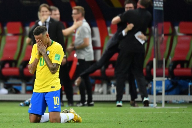 Neymar couldn't do much as Brazil crashed out of the World Cup in quarter-final. Neymar