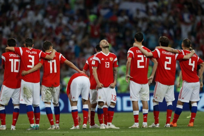 Russia football team left disappointed after failing to win the penalty shootout against Croatia. Russia football team