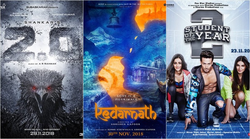 Rajinikanth's 2.0, Kedarnath and Student of the Year 2 Rajinikanth's 2.0, Kedarnath and Student of the Year 2