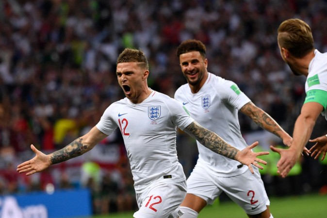Kieran Tippier put England in the lead as early as in the fifth minute of the match. England at Fifa World Cup