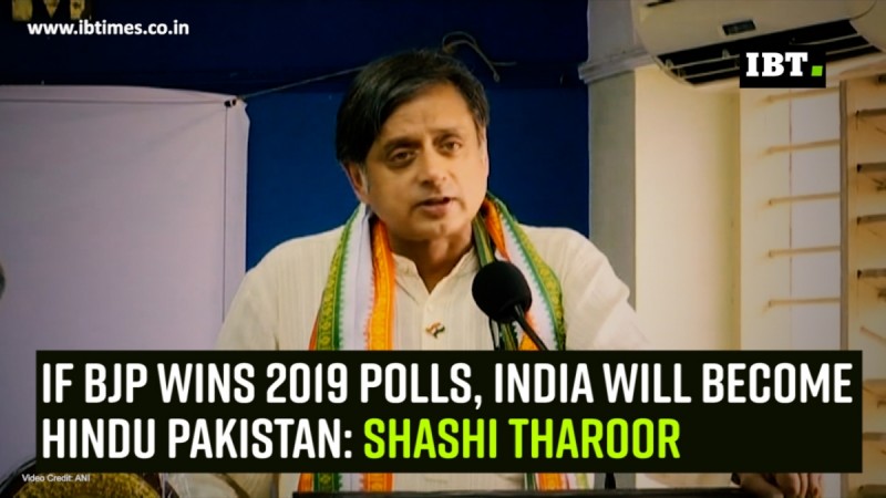 Tharoor If BJP wins 2019 polls, India will become Hindu Pakistan: Shashi Tharoor