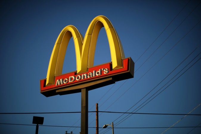 The logo of a McDonald's Corp restaurant is seen in Los Angeles, California The logo of a McDonald's Corp restaurant