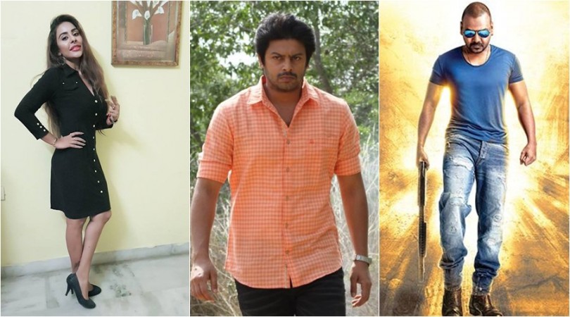Sri Reddy, Tamil actors Srikanth and Raghava Lawrence Sri Reddy, Tamil actors Srikanth and Raghava Lawrence