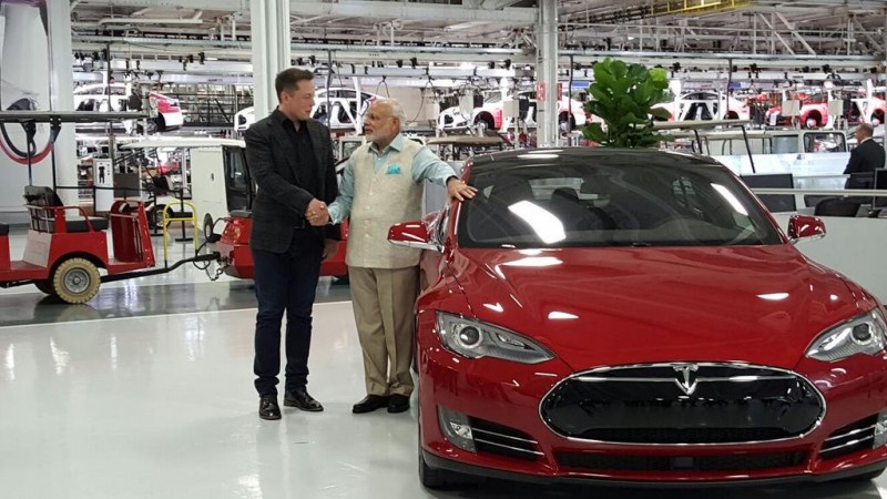 Narendra Modi and Elon Musk modi musk
