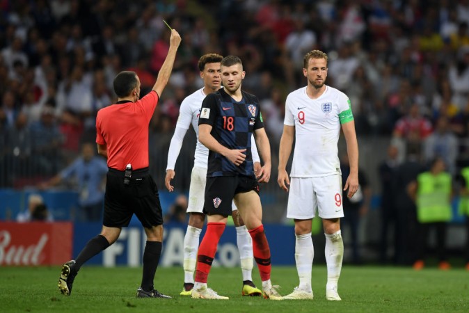 Rebic received only one yellow card during Croatia's semi-final against England. Rebic Croatia