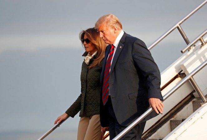 U.S. President Donald Trump and first lady Melania Trump arrive in Glasgow, Scotland U.S. President Donald Trump and first lady Melania Trump arrive in Glasgow, Scotland