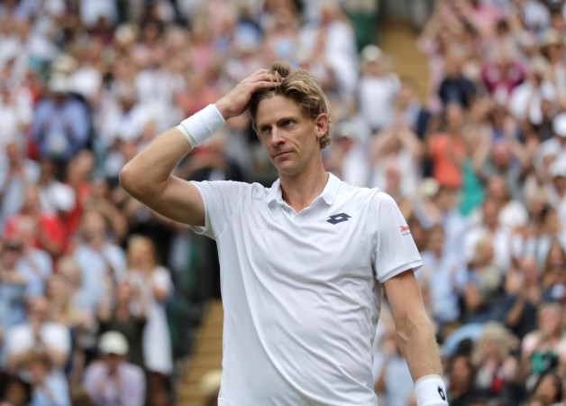 South Africa's Kevin Anderson reacts after winning his semi final match against John Isner South Africa's Kevin Anderson reacts after winning his semi final match against John Isner