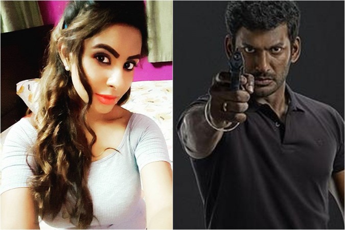 Sri Reddy, Vishal Krishna Reddy Sri Reddy, Vishal Krishna Reddy