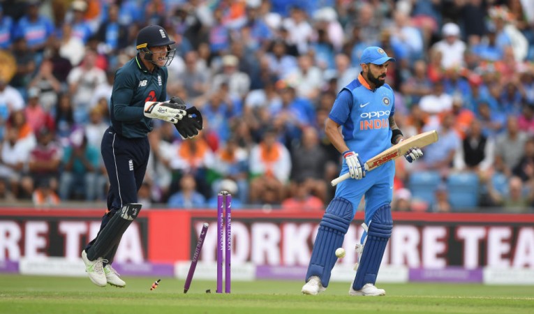 Virat Kohli was bamboozled by an Adil Rashid delivery in the third ODI. Virat Kohli
