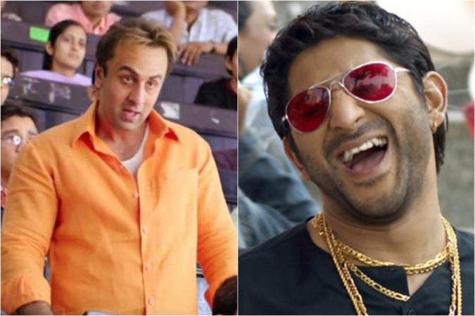 Ranbir Kapoor in Sanju, Arshad Warsi in Munna Bhai film. Ranbir Kapoor in Sanju, Arshad Warsi in Munna Bhai series